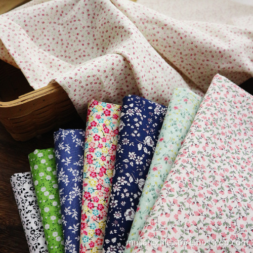 Colorful Flower Design 100% Cotton Poplin Fabric